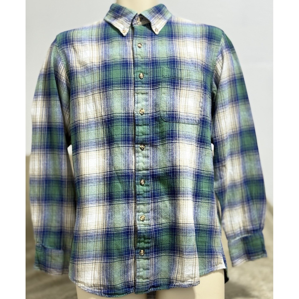 Boca Classics Men's Long Sleeve Flannel Button Up Shirt Size Medium Country‎